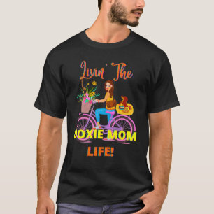 Cute Funny Avslappnad Dachshund Livin the Doxie Ma T Shirt