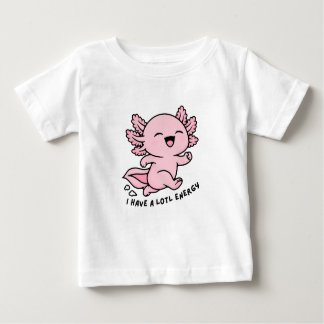 Cute Funny Axolotl Kids Apparel, Alotl Energy T Shirt