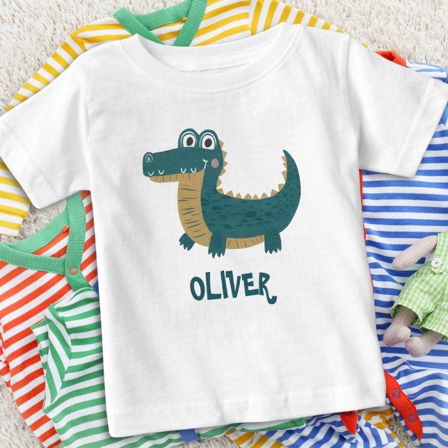 Cute Funny Baby Alligator Personlig T Shirt (Skapare uppladdad)