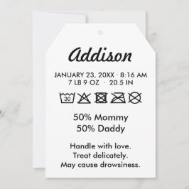 Cute Funny Baby Birth Notice Meddelande