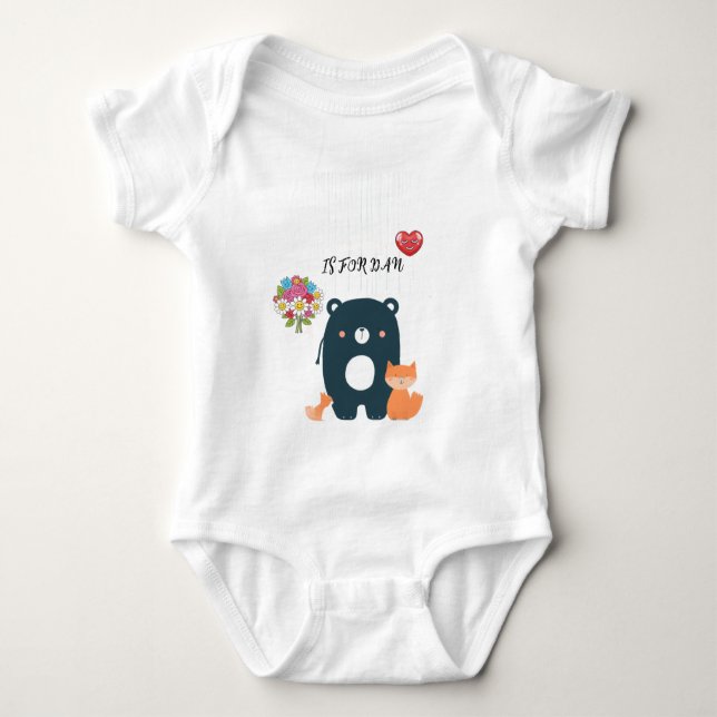 Cute Funny Baby Jersey Bodykostym | T Shirt (Framsida)
