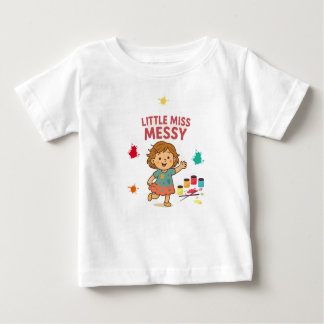 Cute & Funny Baby Tee - Little Miss Messy