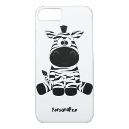 Cute & Funny Baby Zebra-Tecknaden Personalize