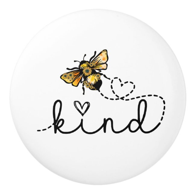 Cute & Funny Bee Kind Knopp (Framsidan)
