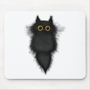 Cute Funny Black Cat Gult Ögon Cat Lover Cat Mamma Musmatta