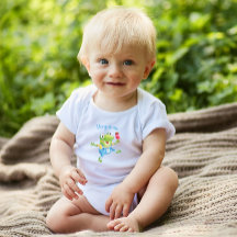 Cute Funny Boy Frog Blue Girl Baby Bodykostym