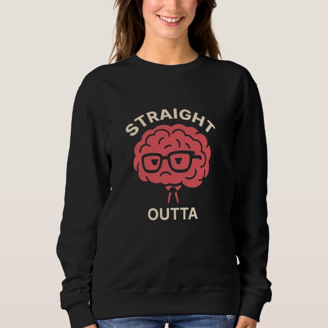 Cute Funny Brain Women's T-Shirt - Study & Work (Framsida)