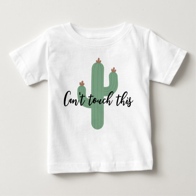 Cute Funny Cactus Baby Kids Shirt T (Framsida)