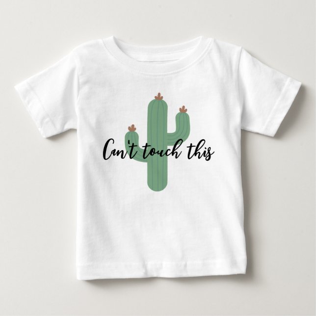 Cute Funny Cactus Baby Kids Shirt T Shirt (Framsida)