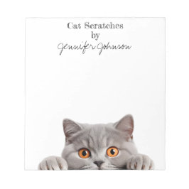 Cute Funny Cat-Anteckningsblock Anteckningsblock