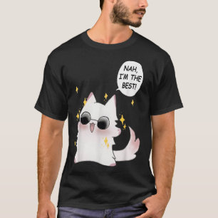 Cute Funny Cat Funny Anime Meme Nej, det bästa går T Shirt