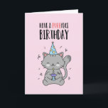 Cute Funny Cat Lover Kitten Pun Purrfect Birthday Kort<br><div class="desc">Lustigt och sött födelsedagskort för dem som slår kärlek och humor. Perfekt för att önska dina vänner och din familj grattis på födelsedagen. Besök vår butik om du vill ha mer födelsedagskort. Du hittar något coola,  humoristiskt och ibland sarkastiskt födelsedagskort för din speciella.</div>