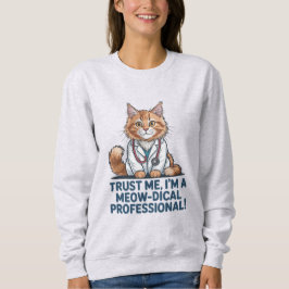 Cute Funny Cat Medical Pun Illustration T Shirt