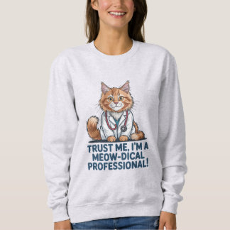 Cute Funny Cat Medical Pun Illustration T Shirt