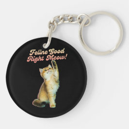 Cute Funny Cat Typography med lekkattunge
