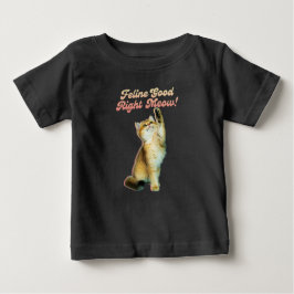 Cute Funny Cat Typography med lekkattunge T Shirt