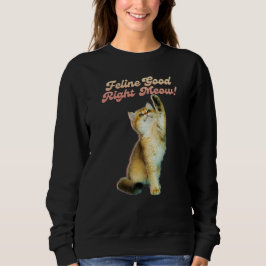 Cute Funny Cat Typography med lekkattunge T Shirt