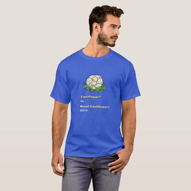 Cute Funny Cauliblomma Humor T Shirt (Hel framsida)