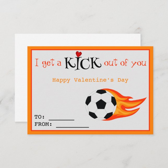 Cute Funny Class Card Valentines Ocer Kärlek Kids Anteckningskort (Fram/baksida)