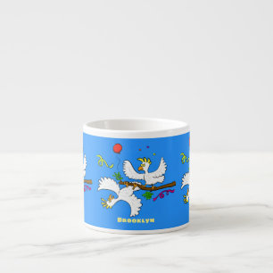 Cute funny cockatoo birds cartoon espressomugg