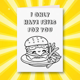 Cute Funny Coloring Page Pun Lycklig-årsdagen Kort