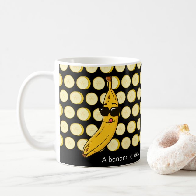 Cute Funny Coola Banana Kaffemugg (Med munk)
