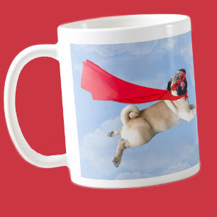 Cute Funny Coola Toppen Hund Biscuit Pug Mugg