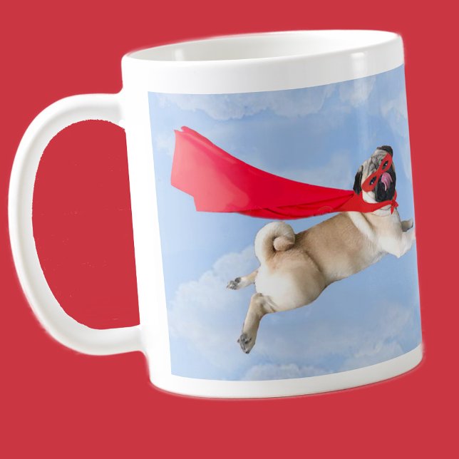 Cute Funny Coola Toppen Hund Biscuit Pug Mugg (Skapare uppladdad)