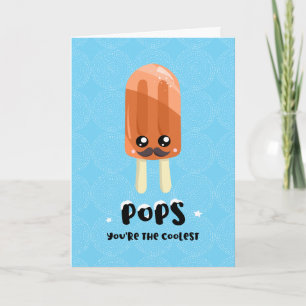 Cute Funny Coolest Popsicle Fars dag Kort