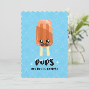 Cute Funny Coolest Popsicle Fars dag Kort