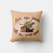 Cute Funny Cow Quote Beige