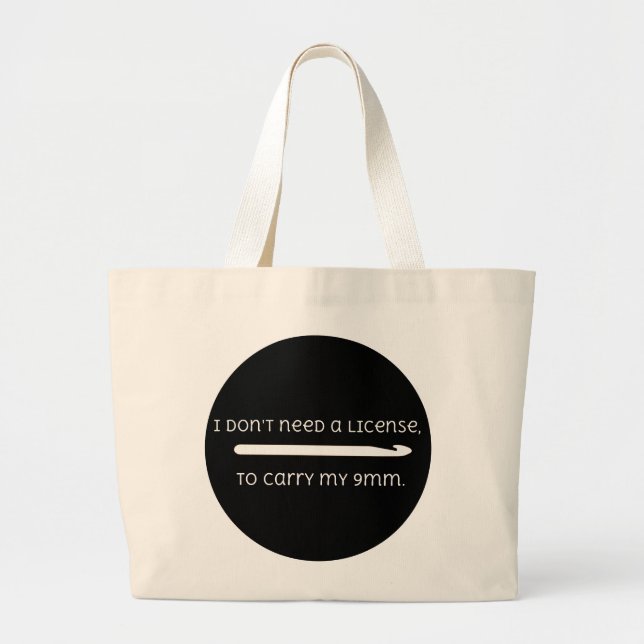 Cute Funny Crochet, 9 mm Krok Jumbo Tygkasse (Framsidan)