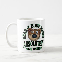 Cute Funny Cudely Tecknad Bear Kaffemugg