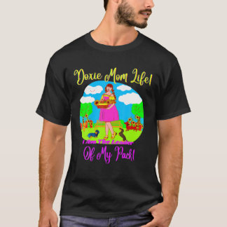 CUTE FUNNY DACHSHUND PUN DOXIE MAMMA LIFE LEADER O T SHIRT