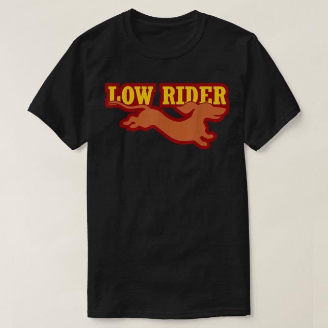Cute Funny Dachshund Weiner Sause Hund T-Shirt (Design framsida)