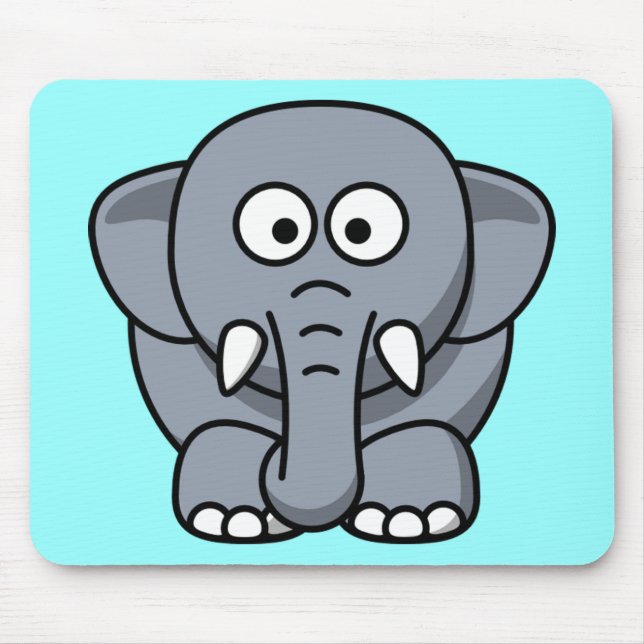 Cute Funny Elephant Musmatta (Framsidan)