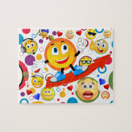 Cute Funny Emojis Kids' Pussel