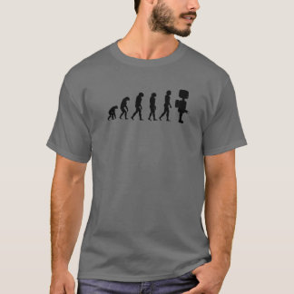 Cute Funny Evolution to Robot Maskin Electronics T Shirt