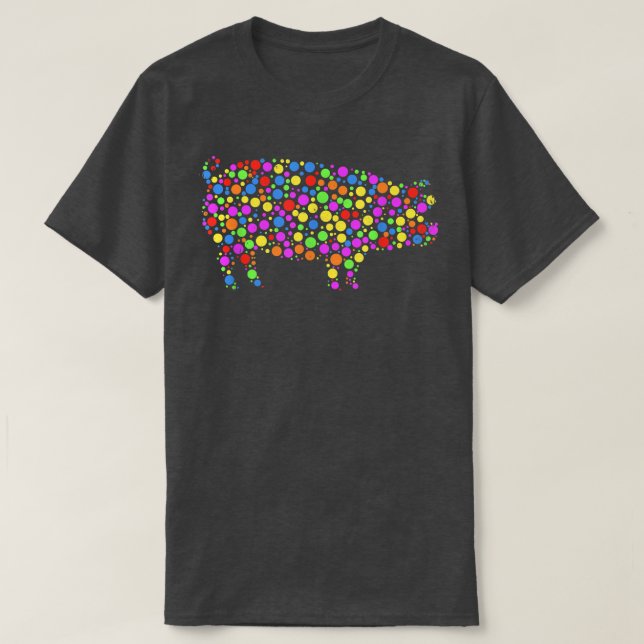 Cute Funny Färgad Dot Gris Internationell Dot Day  T Shirt (Design framsida)