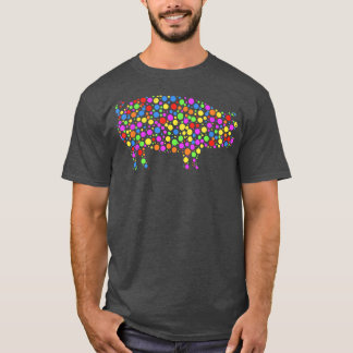 Cute Funny Färgad Dot Gris Internationell Dot Day T Shirt