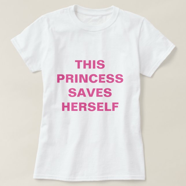 Cute Funny Feminist T-Shirt (Design framsida)