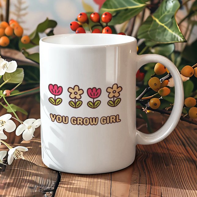 Cute Funny Flower Plant Älskare inspirational Dam Kaffemugg (Skapare uppladdad)