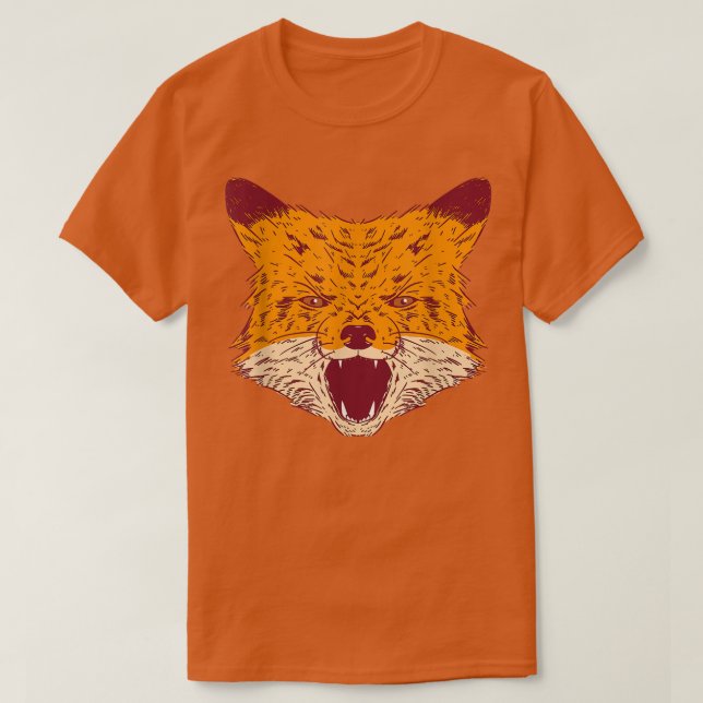 Cute Funny Fo Howling Artwork T Shirt (Design framsida)
