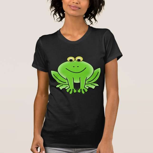Cute Funny Frog T Shirt (Framsida)