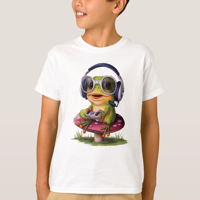 Cute Funny Frog T Shirt (Framsida)