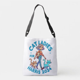 Cute Funny Girly Chilless Cat Dam Kamala Harris Axelväska