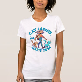 Cute Funny Girly Chilless Cat Dam Kamala Harris T Shirt