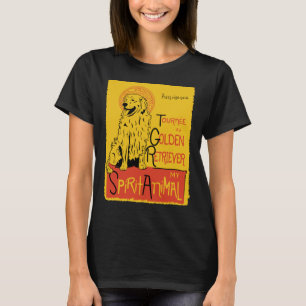 Cute Funny Golden Retriever Doggoldie T Shirt