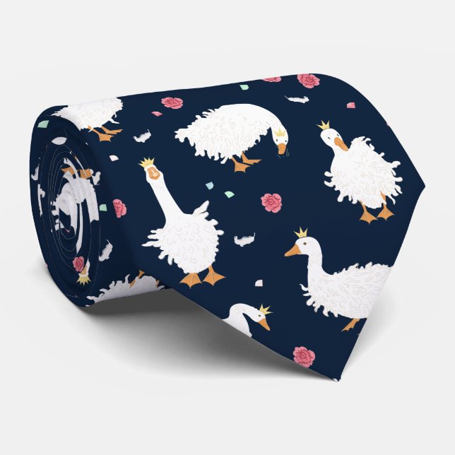 Cute Funny Goose i Krona Kids Slips (Rullad)