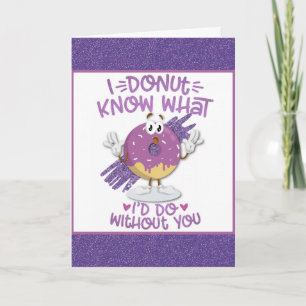 Cute Funny Grattis på födelsedagen Doughnut Donut Kort
